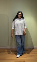 3/4 Stripes Short Top (Fawn Color)