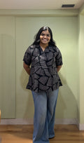 Collar Short Sleeves Top