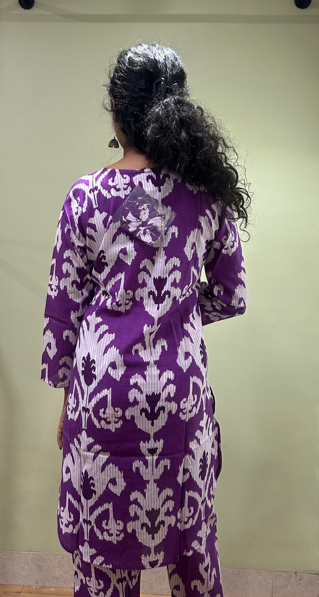 Cotton Printed Co-ord Sets (Purple Color)