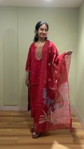 Neck Work Dupatta Set