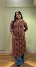 Peach Pintex Kurti