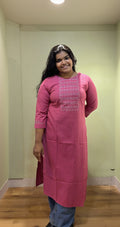 Plum Work Kurti