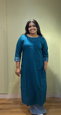 Till Glass Work Kurti